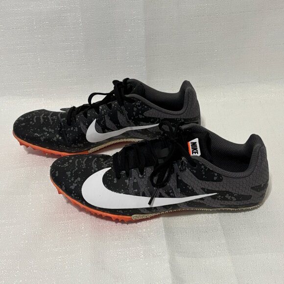 Nike Zoom Rival S 907565-008 Black Gray Paint Splatter Women's 8.5 Racing Cleats - Picture 4 of 16